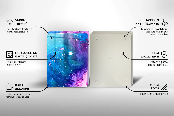 Glas Ceranfeldabdeckung Abstraktionstinten