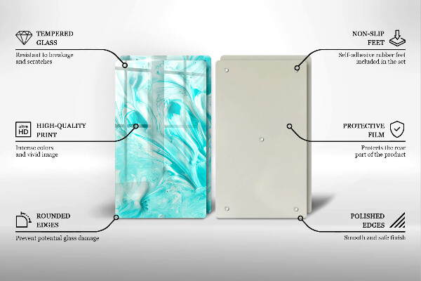 Glas Ceranfeldabdeckung Abstraktionsfarben