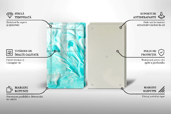 Glas Ceranfeldabdeckung Abstraktionsfarben