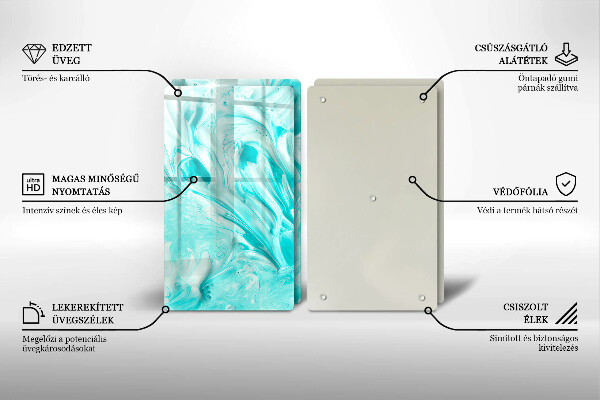 Glas Ceranfeldabdeckung Abstraktionsfarben