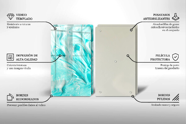 Glas Ceranfeldabdeckung Abstraktionsfarben