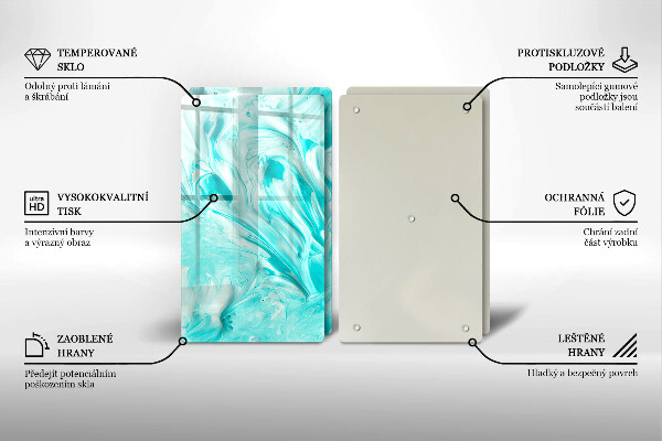 Glas Ceranfeldabdeckung Abstraktionsfarben