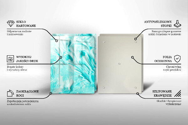Glas Ceranfeldabdeckung Abstraktionsfarben