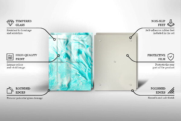 Glas Ceranfeldabdeckung Abstraktionsfarben