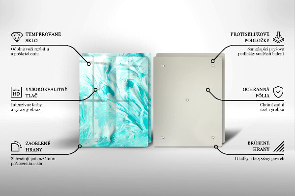 Glas Ceranfeldabdeckung Abstraktionsfarben