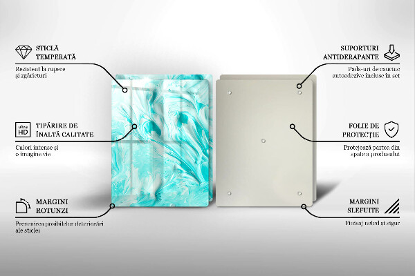 Glas Ceranfeldabdeckung Abstraktionsfarben