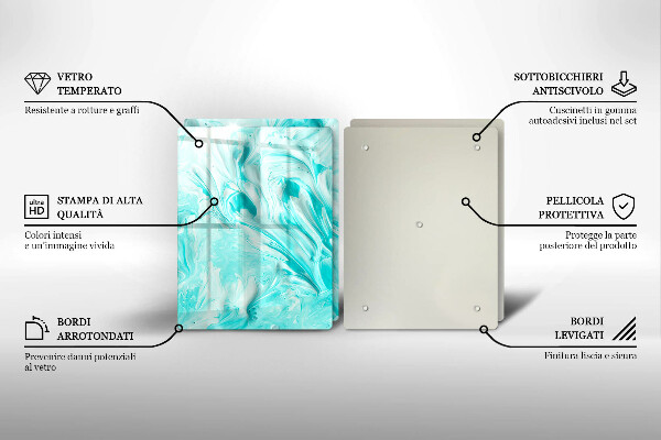 Glas Ceranfeldabdeckung Abstraktionsfarben