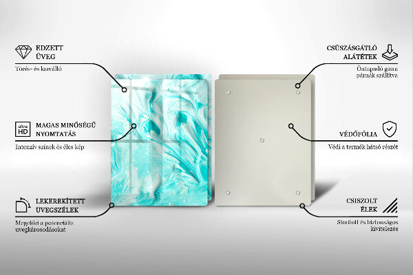 Glas Ceranfeldabdeckung Abstraktionsfarben