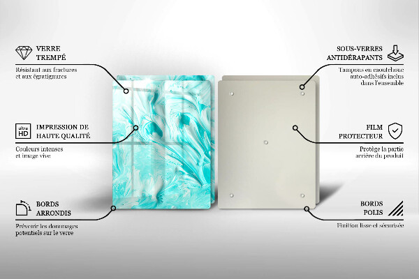 Glas Ceranfeldabdeckung Abstraktionsfarben