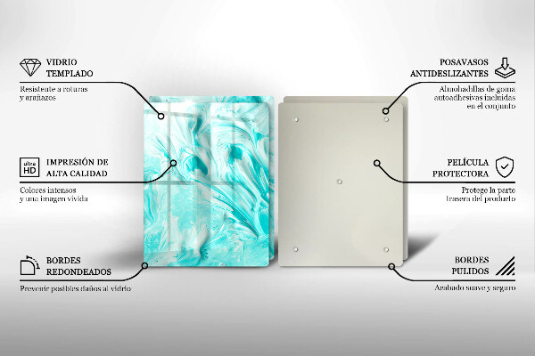 Glas Ceranfeldabdeckung Abstraktionsfarben