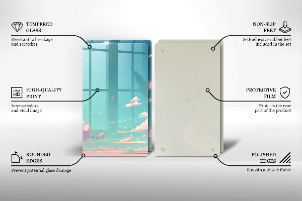 Glas Ceranfeldabdeckung Märchenhafter Himmel