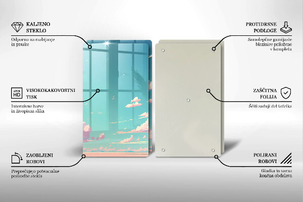 Glas Ceranfeldabdeckung Märchenhafter Himmel