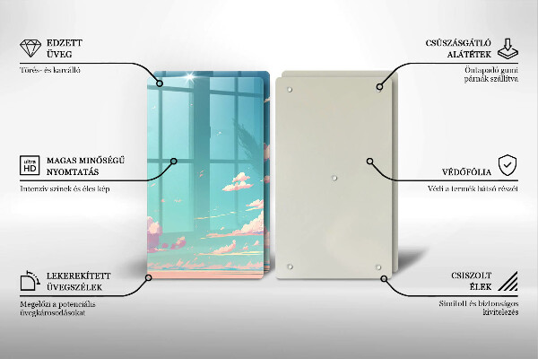 Glas Ceranfeldabdeckung Märchenhafter Himmel