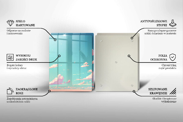 Glas Ceranfeldabdeckung Märchenhafter Himmel
