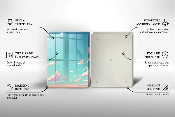 Glas Ceranfeldabdeckung Märchenhafter Himmel