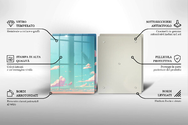 Glas Ceranfeldabdeckung Märchenhafter Himmel