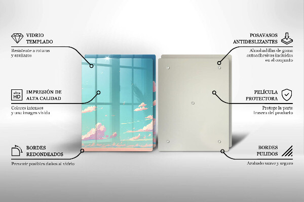 Glas Ceranfeldabdeckung Märchenhafter Himmel
