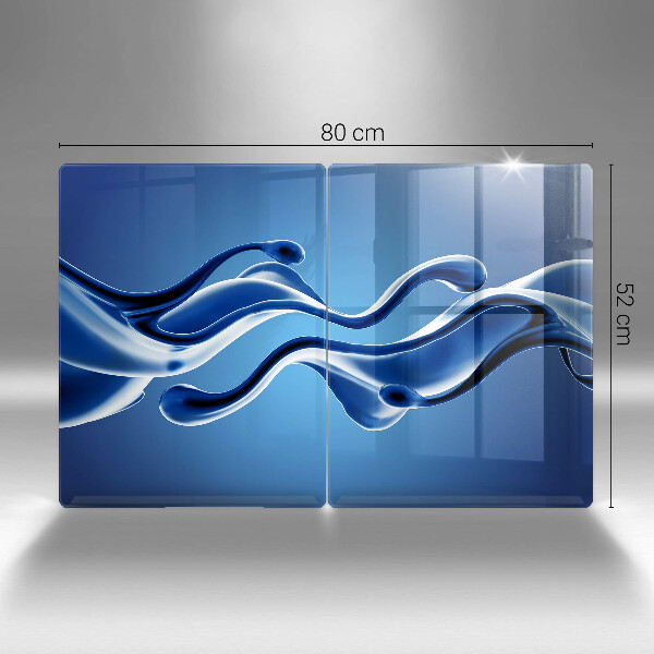 Glas Ceranfeldabdeckung Flüssige Abstraktion