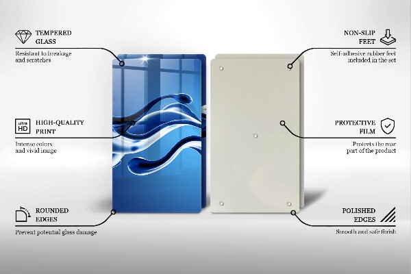 Glas Ceranfeldabdeckung Flüssige Abstraktion