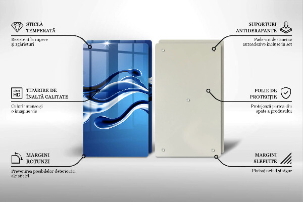 Glas Ceranfeldabdeckung Flüssige Abstraktion