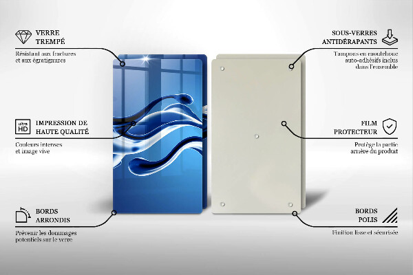 Glas Ceranfeldabdeckung Flüssige Abstraktion
