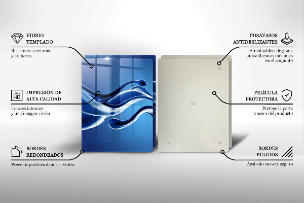 Glas Ceranfeldabdeckung Flüssige Abstraktion