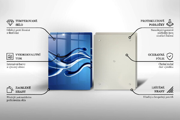 Glas Ceranfeldabdeckung Flüssige Abstraktion