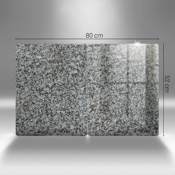 Glas Herdabdeckplatte Steinstruktur