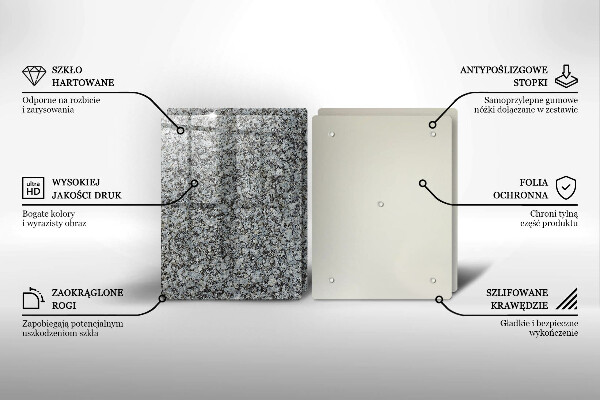 Glas Herdabdeckplatte Steinstruktur