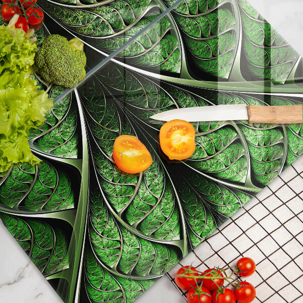 Glas Herdabdeckplatte Struktur der Blattadern