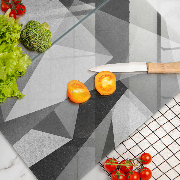 Glas Herdabdeckplatte Konkrete scharfe Abstraktion