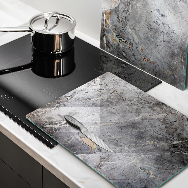 Glas Herdabdeckplatte Steinstruktur