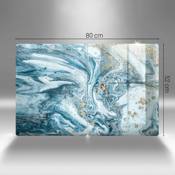 Glas Ceranfeldabdeckung Struktur mit Gold