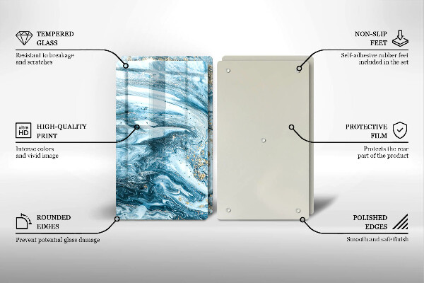 Glas Ceranfeldabdeckung Struktur mit Gold