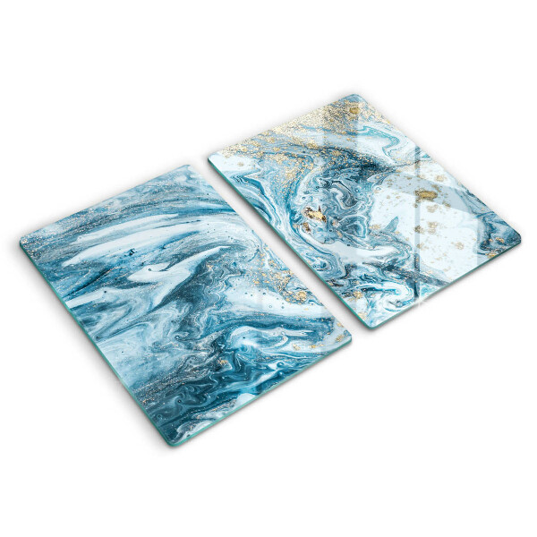 Glas Ceranfeldabdeckung Struktur mit Gold