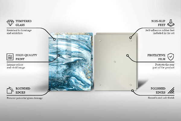 Glas Ceranfeldabdeckung Struktur mit Gold