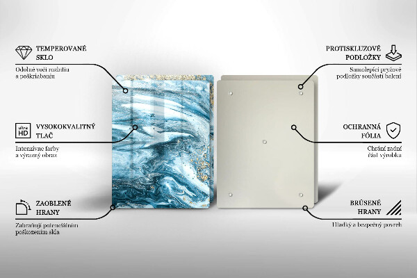 Glas Ceranfeldabdeckung Struktur mit Gold