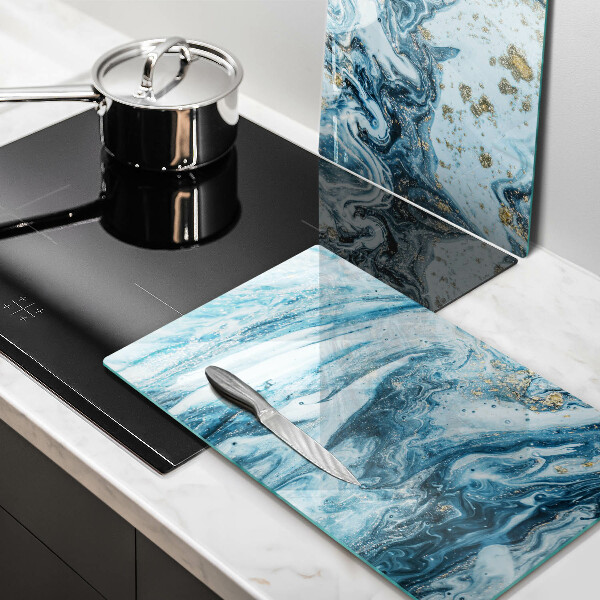 Glas Ceranfeldabdeckung Struktur mit Gold