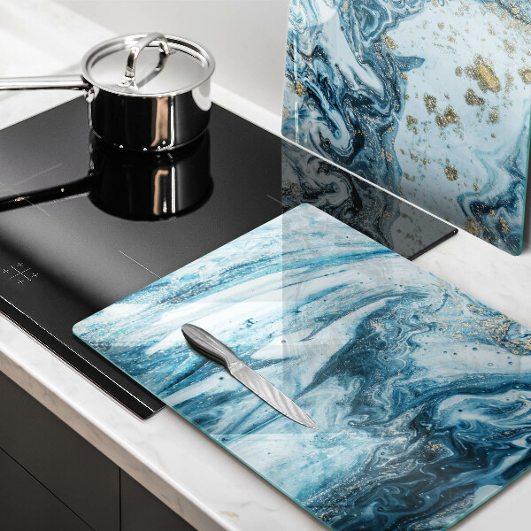 Glas Ceranfeldabdeckung Struktur mit Gold