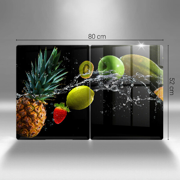 Glas Ceranfeldabdeckung Früchte im Wasser