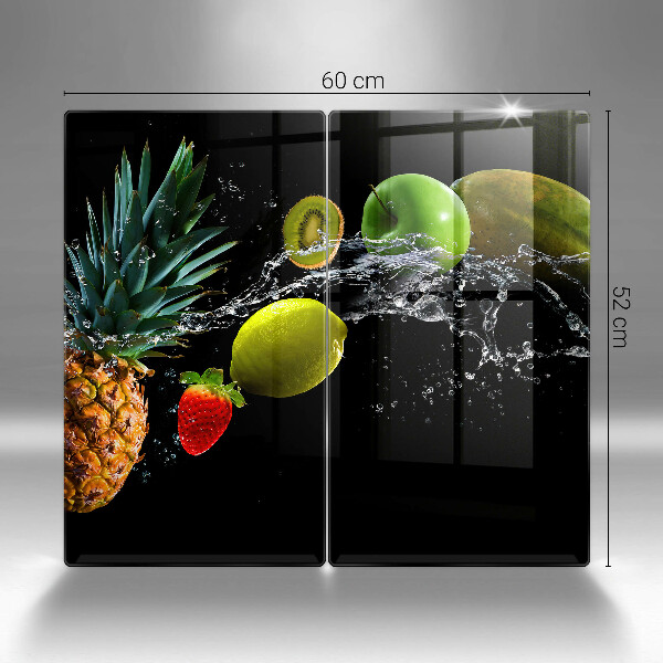 Glas Ceranfeldabdeckung Früchte im Wasser