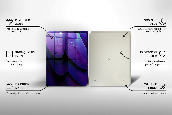 Glas Ceranfeldabdeckung Neonfedern