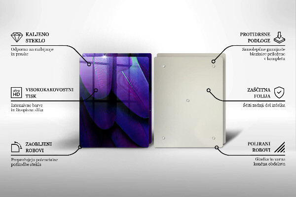 Glas Ceranfeldabdeckung Neonfedern