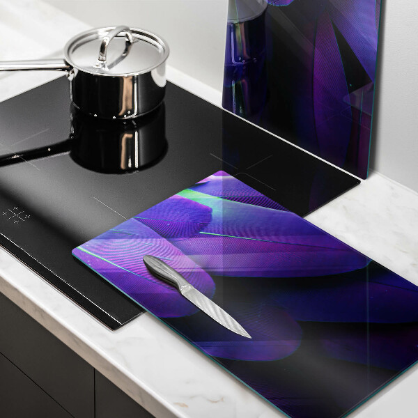 Glas Ceranfeldabdeckung Neonfedern