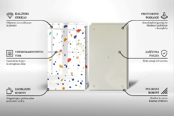 Glas Ceranfeldabdeckung Buntes Steingut