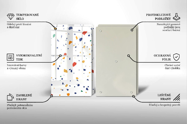 Glas Ceranfeldabdeckung Buntes Steingut