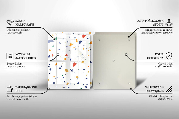 Glas Ceranfeldabdeckung Buntes Steingut