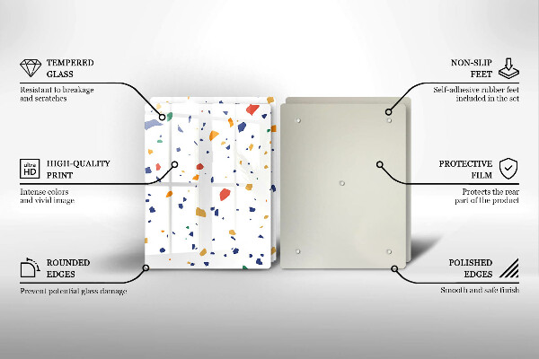 Glas Ceranfeldabdeckung Buntes Steingut