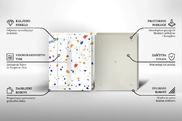Glas Ceranfeldabdeckung Buntes Steingut