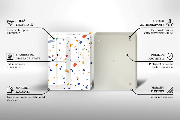 Glas Ceranfeldabdeckung Buntes Steingut